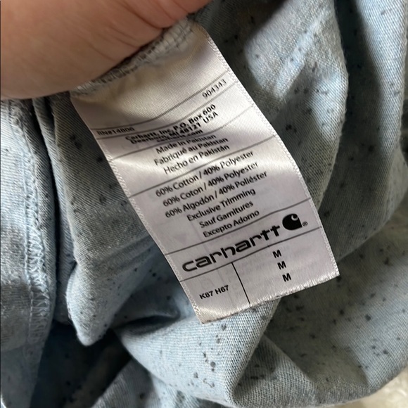 Carhartt Men's Blue Pocket T-Shirt - Picture 10 of 10